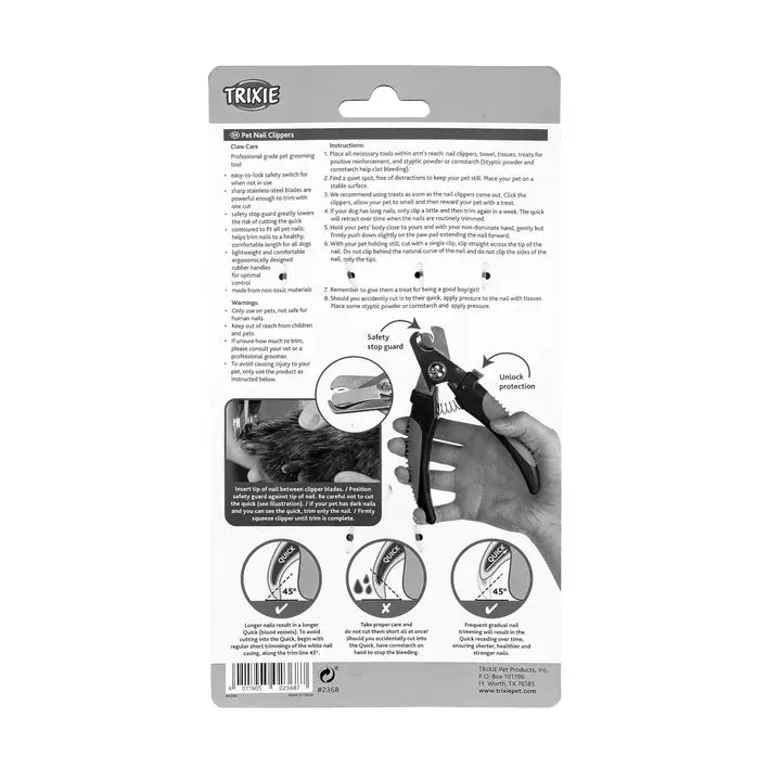 TRIXIE Pet Nail Clippers, 4.7"