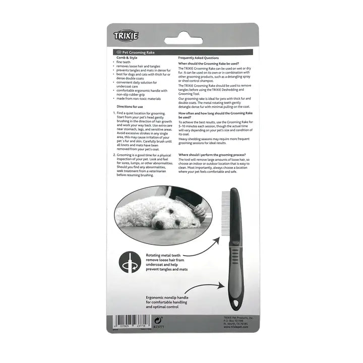 TRIXIE's Pet Grooming Rake
