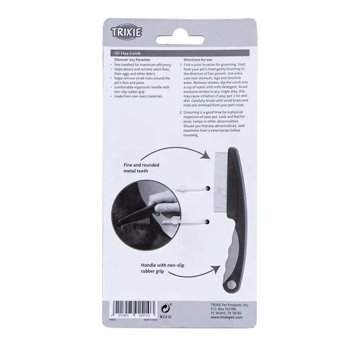 TRIXIE Pet Flea Comb, 5.9"