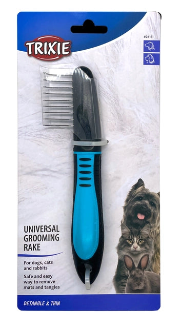 TRIXIE Pet Universal Grooming Rake, 7"